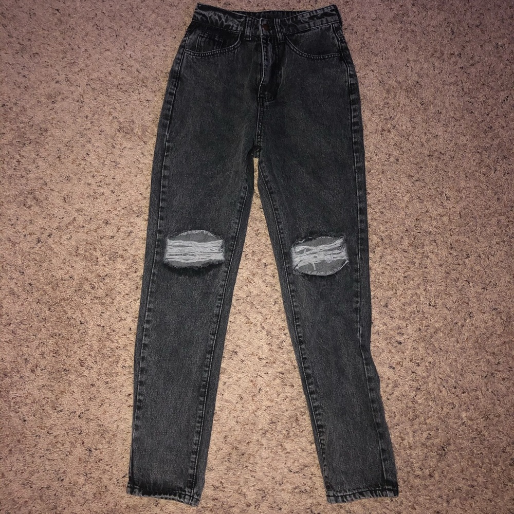 gray wash jeans (NWOT)